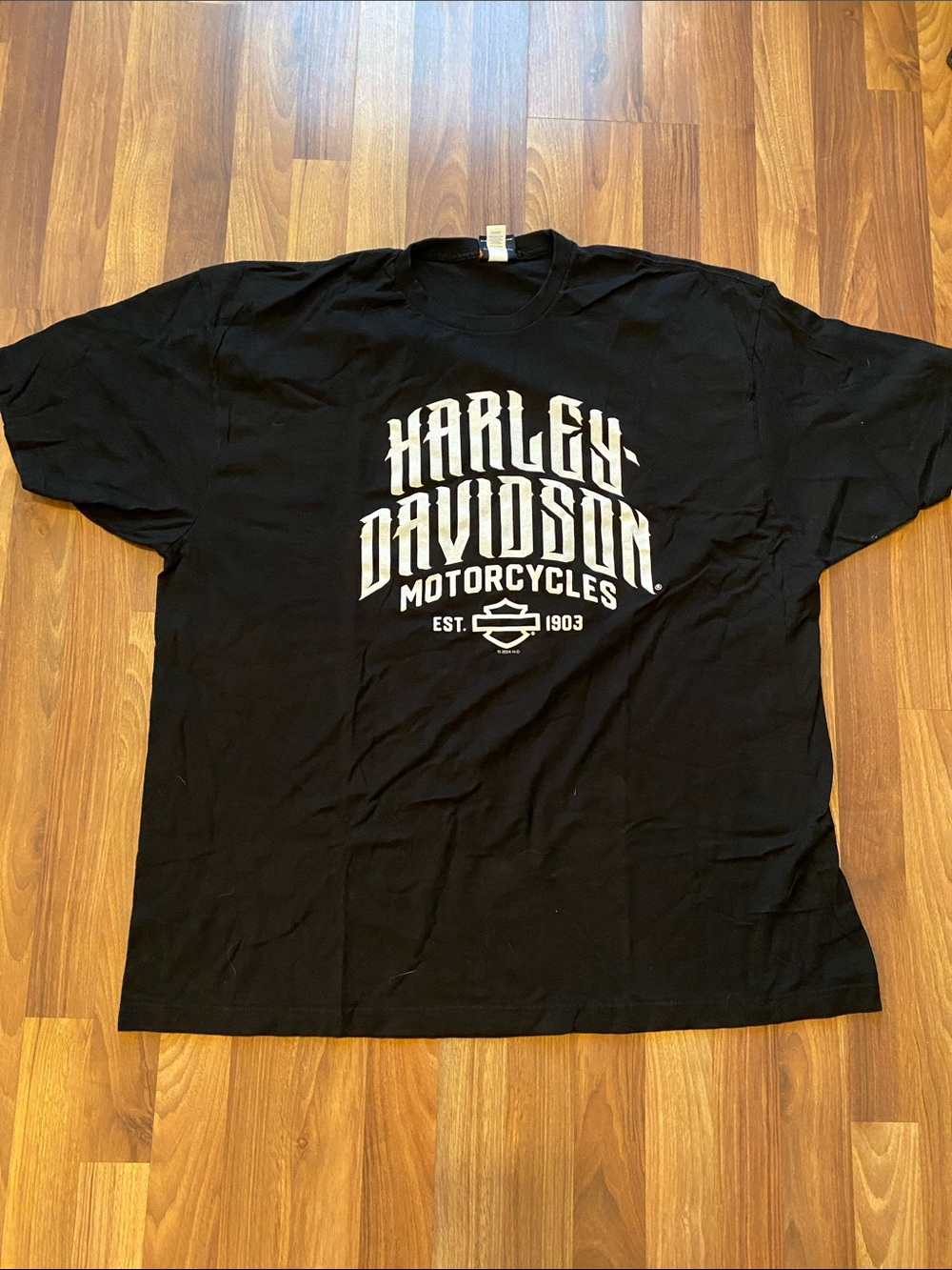 Harley-Davidson Black Tee with White Logo xxxl mens